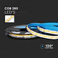 Fita LED 280 COB 10W/M 6400K 24V IP20 V-TAC - Thumbnail 2
