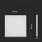 Painel LED quadrado 2IN1 encastrar/saliente 36W 6500K 600X600mm V-TAC - Thumbnail 6