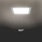 Downlight de encastrar quadrado 12W c/Chip Samsung V-TAC - Thumbnail 5