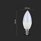 Lâmpada vela LED 5.5W 4000K E14 V-TAC - Thumbnail 3