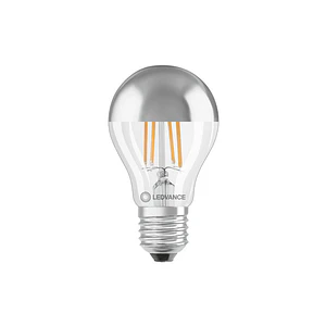 Lâmpada LED Classic A 50 Filament Mirror P 6.5W 827 E27 Silver Ledvance