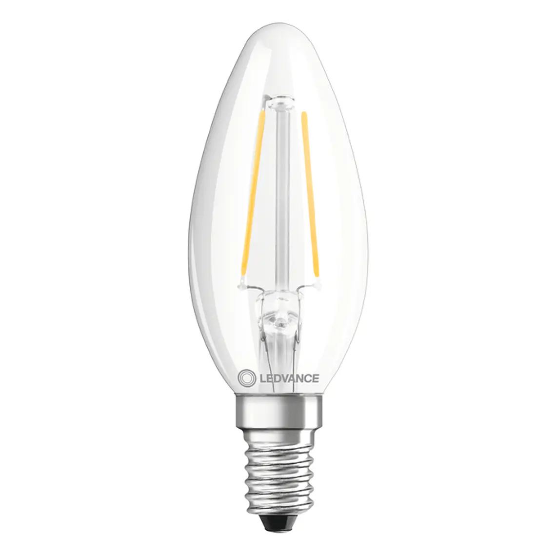 Lâmpada LED Classic B 25 Filament P 2.5W 827 E14 Clear Ledvance 2