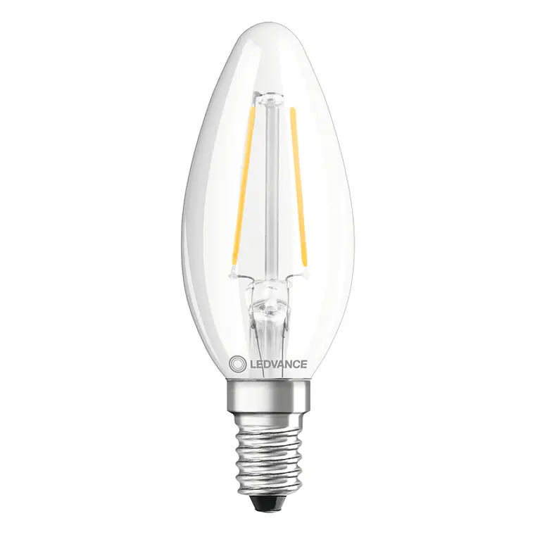 Lâmpada LED Classic B 25 Filament P 2.5W 827 E14 Clear Ledvance 2