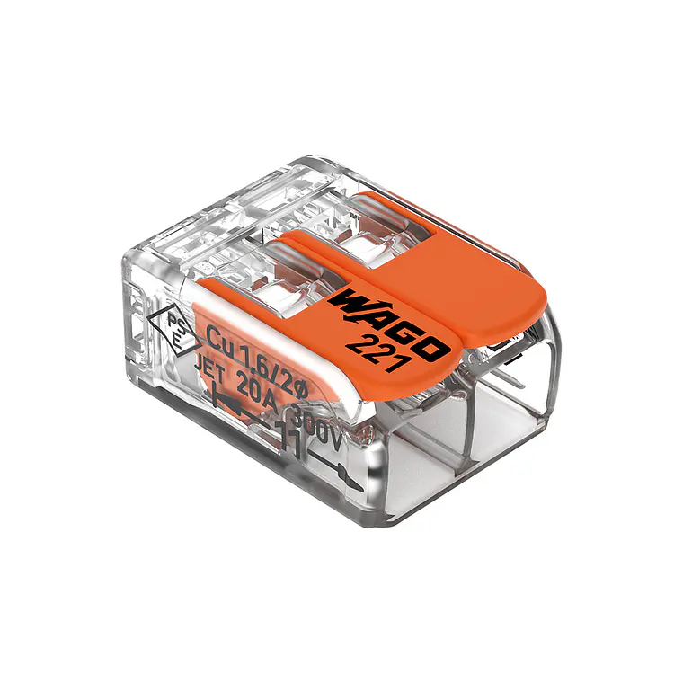 Ligador 221-412 2 ligações Wago 1