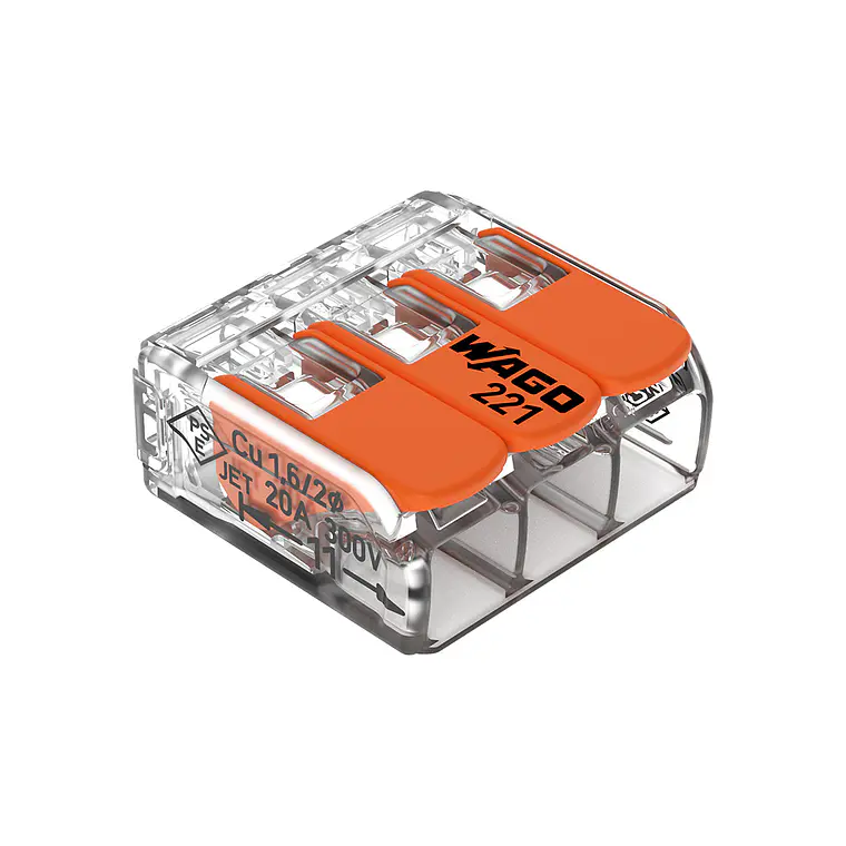 Ligador 221-413 3 ligações Wago 1