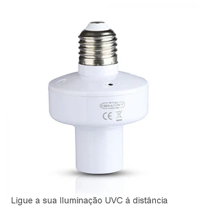 Lâmpada germicida desinfeção 15W E27 220V TUV byWATT