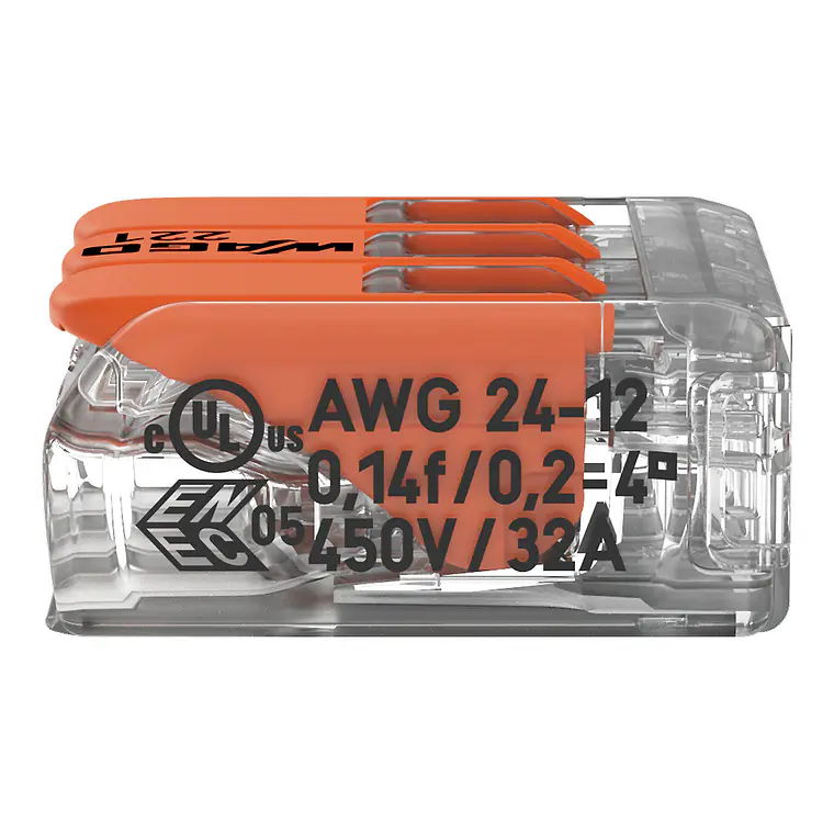 Ligador 221-413 3 ligações Wago 3