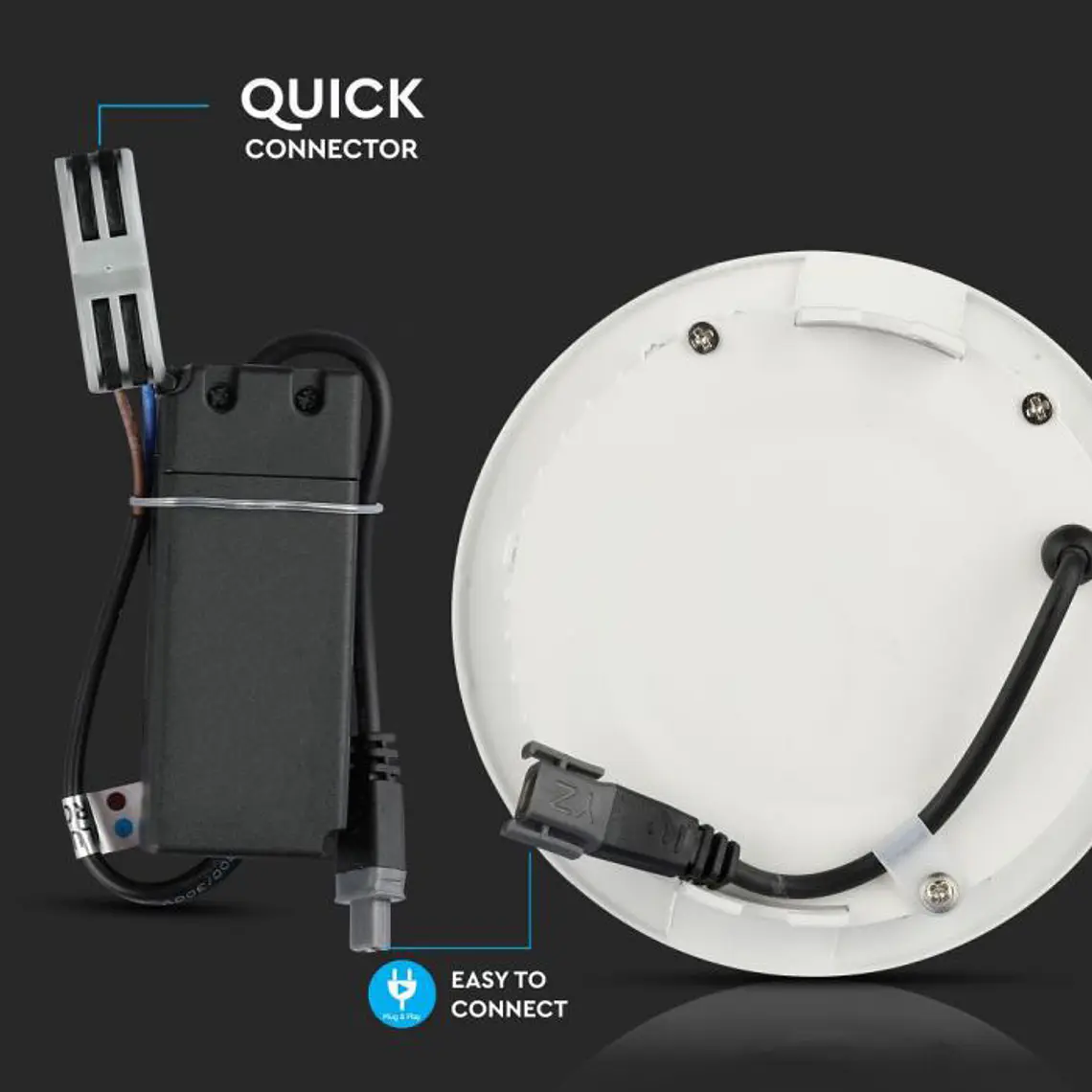 Downlight LED de encastrar redondo 12W 6400K c/chip Samsung V-TAC 5