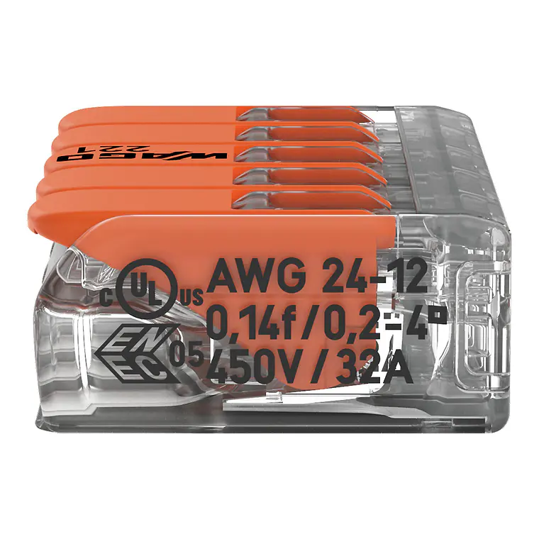 Ligador 221-415 5 ligações Wago 3