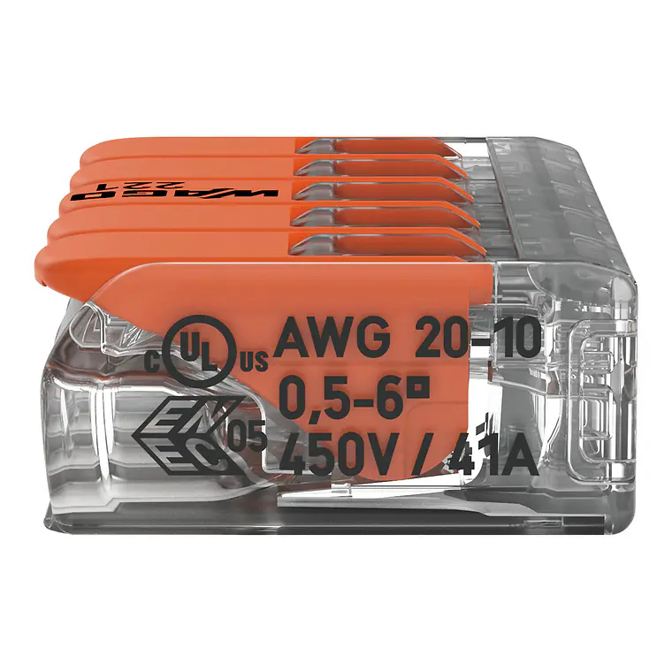 Ligador 221-615 5 ligações Wago 3