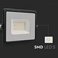 Projetor LED SMD 30W IP65 Preto V-TAC - Thumbnail 5