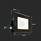 Projetor LED Chip Samsung Direct Connection 10W 6500K Preto V-TAC - Thumbnail 4