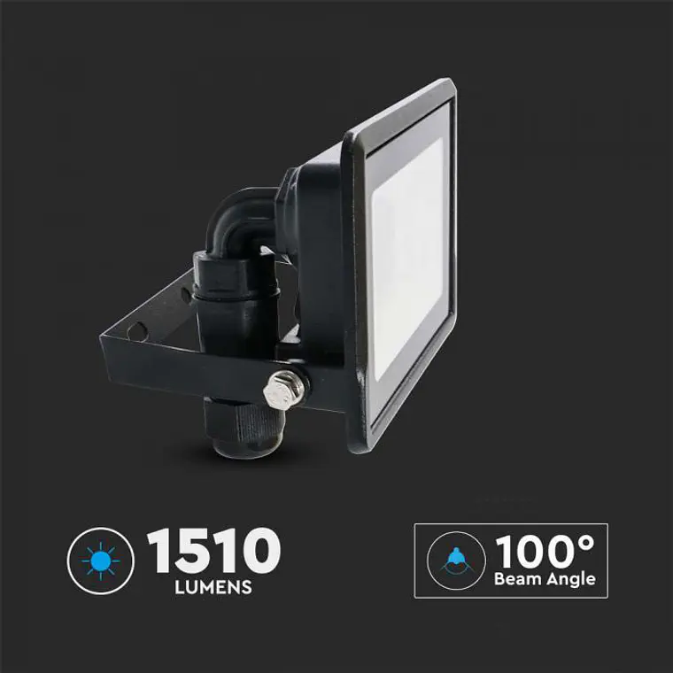 Projetor LED Chip Samsung Direct Connection 20W 4000K Preto V-TAC 5
