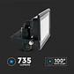 Projetor LED Chip Samsung Direct Connection 10W 6500K Preto V-TAC - Thumbnail 5