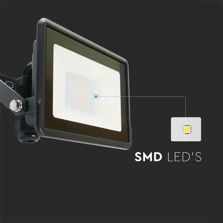 Projetor LED Chip Samsung Direct Connection 20W 4000K Preto V-TAC 6