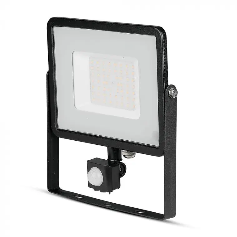 Projetor LED SMD Chip Samsung c/sensor PIR 50W corpo Preto V-TAC 2