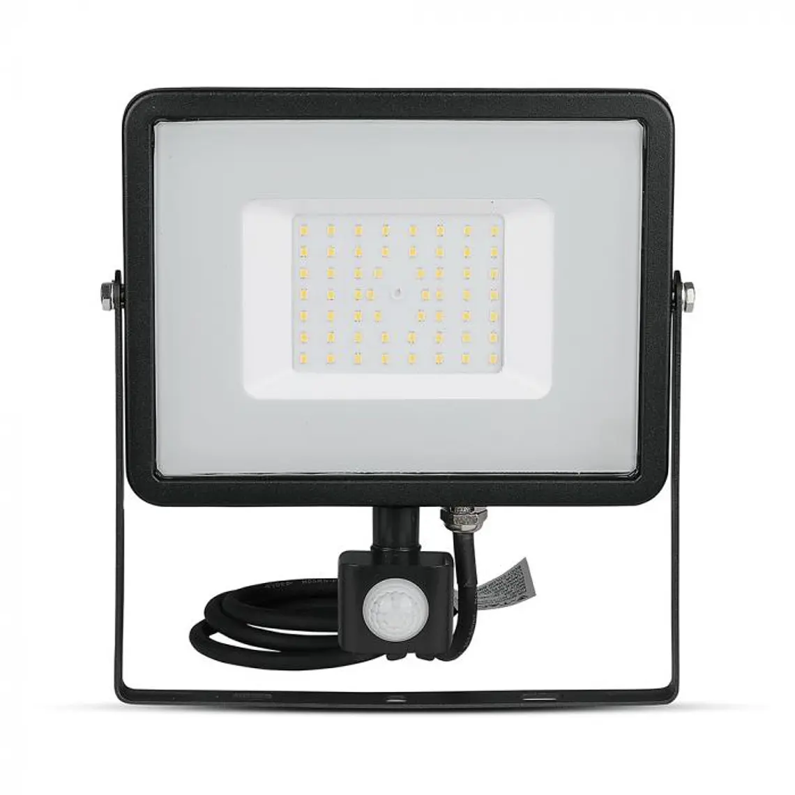 Projetor LED SMD Chip Samsung c/sensor PIR 50W corpo Preto V-TAC 3