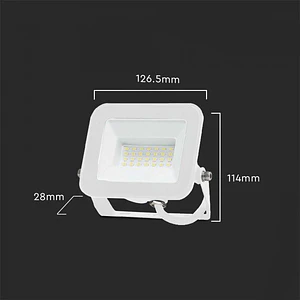 Projetor LED Chip Samsung 20W 4000K Branco V-TAC