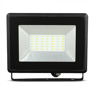 Projetor LED SMD E-Series 50W 3000K Preto V-TAC