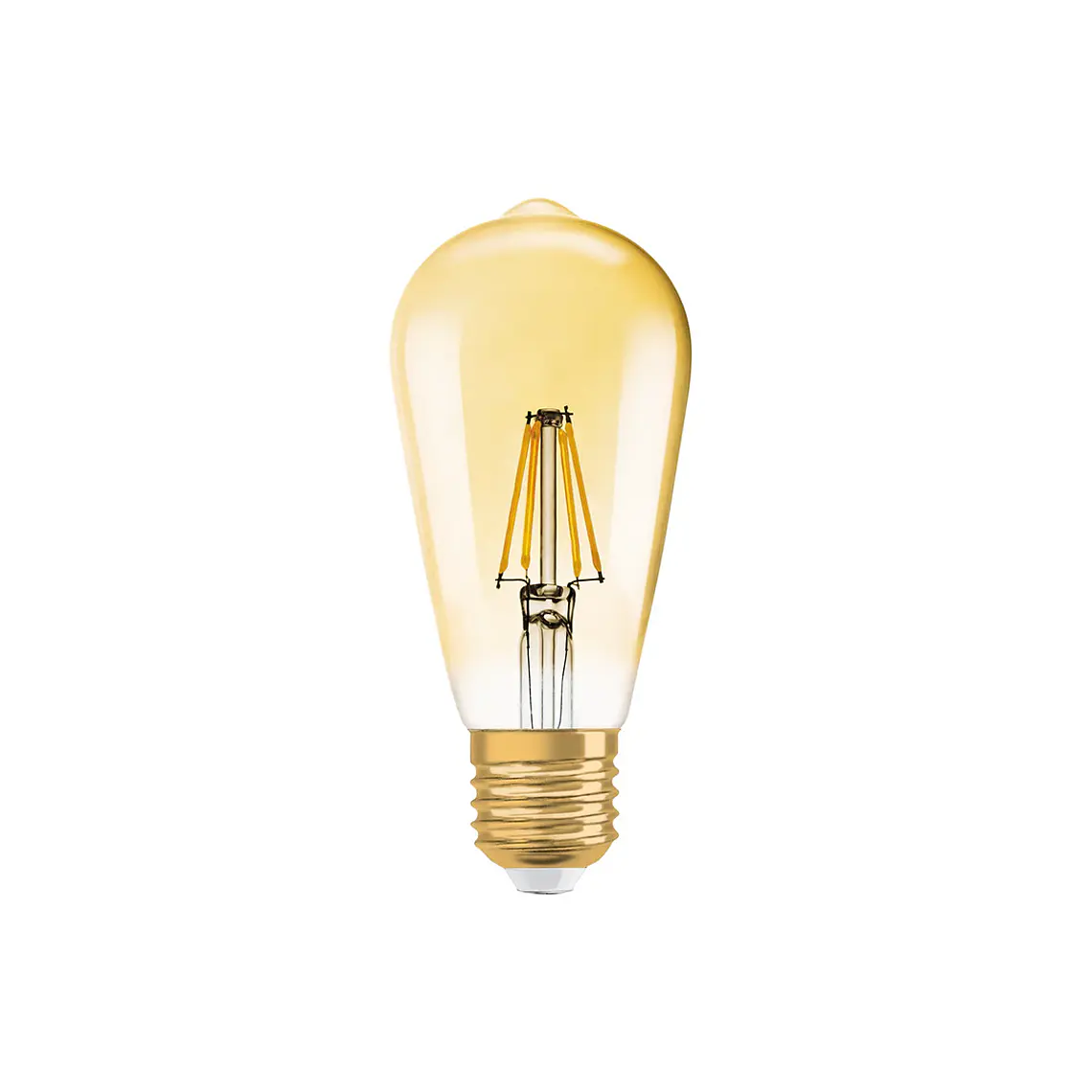 Lâmpada LED Vintage 1906 Edison 55 Filament DIM 6.5W 824 E27 Gold Ledvance 1