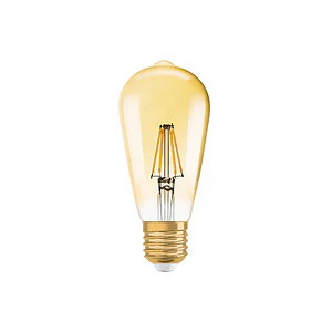 Lâmpada LED Vintage 1906 Edison 55 Filament DIM 6.5W 824 E27 Gold Ledvance