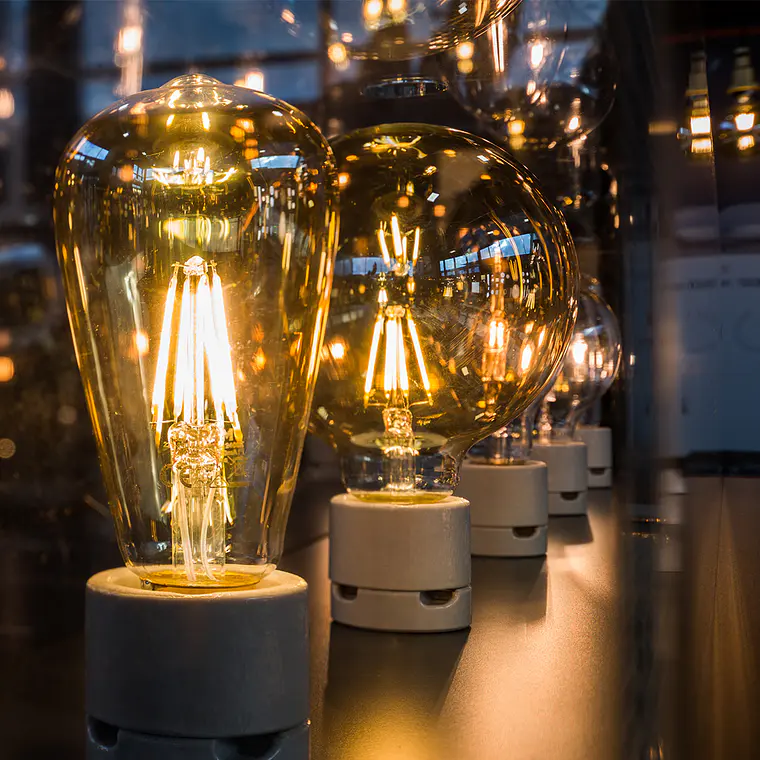 Lâmpada LED Vintage 1906 Edison 55 Filament DIM 6.5W 824 E27 Gold Ledvance 4
