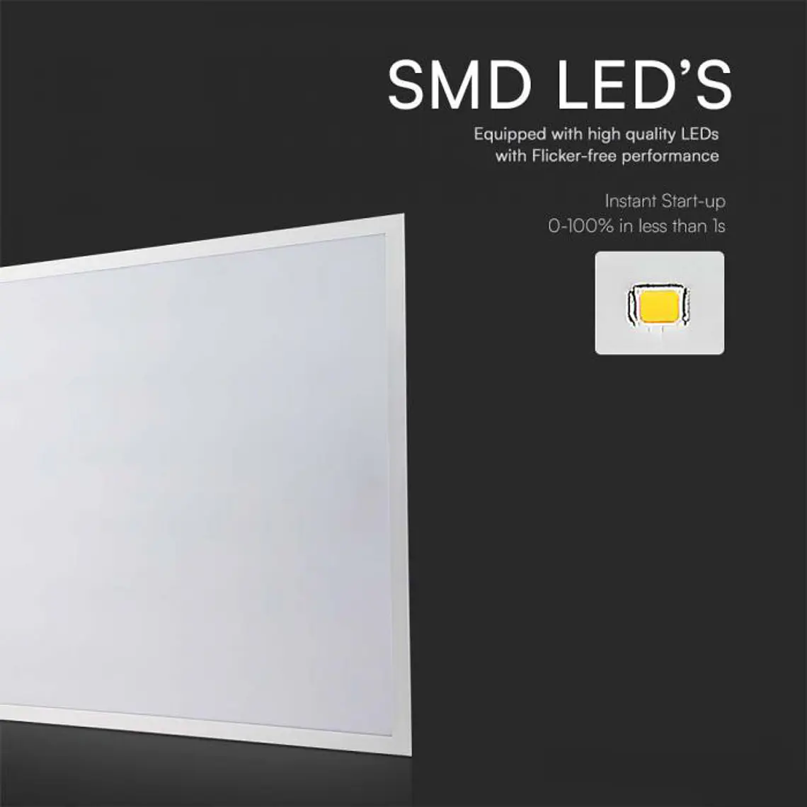 Painel Backlit LED de encastrar 600X600mm 36W 4000K 120LM/W c/Chip Samsung V-TAC 3