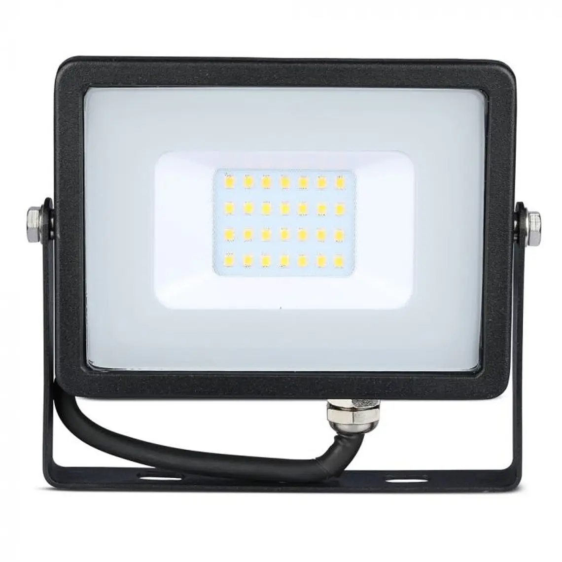 Projetor LED SMD Chip Samsung 20W 6400K Corpo Preto/Vidro Cinzento V-TAC 2
