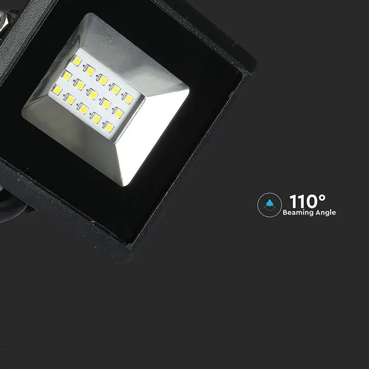 Projetor LED SMD 10W Preto V-TAC 9