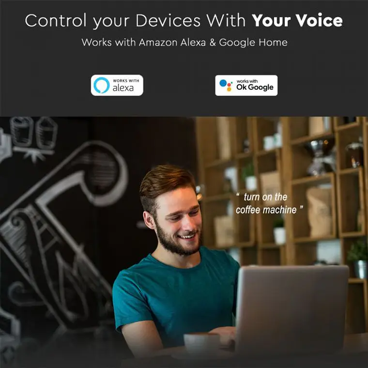 Tomada impermeável WIFI compatível c/Alexa e Google home V-TAC 8