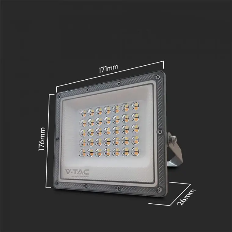 Projetor 30W LED 3IN1 GUN Corpo Cinza V-TAC 2