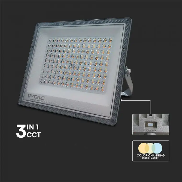 Projetor 100W LED 3IN1 GUN Corpo Cinza V-TAC 3