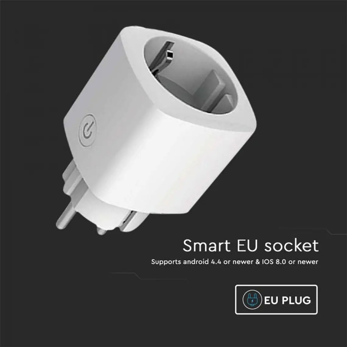 Tomada c/WIFI Plug EU, trabalha c/Amazon Alexa & Google Home V-TAC 2