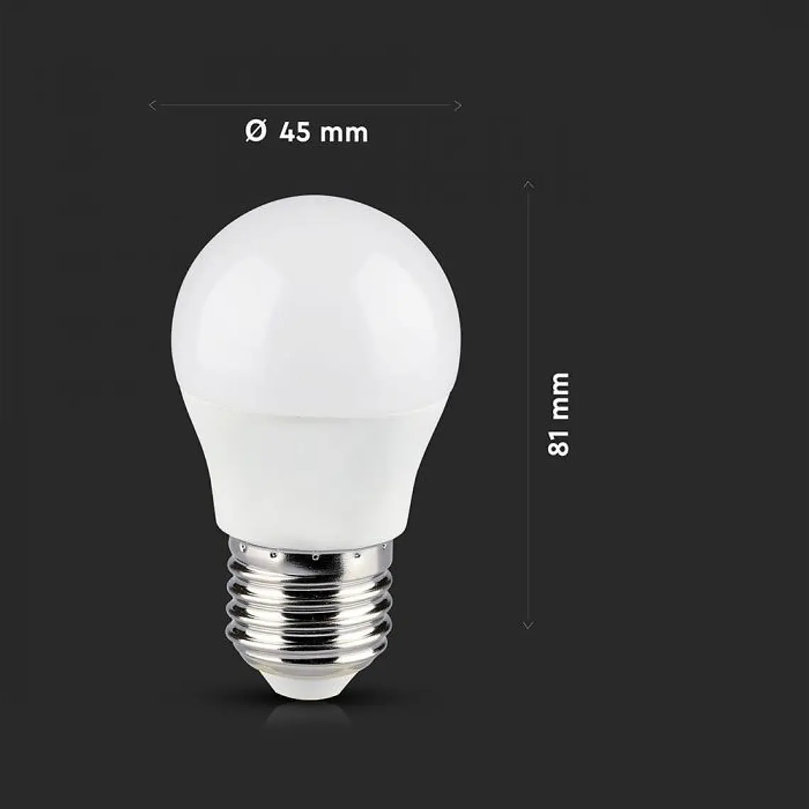 Lâmpada Smart 5W G45 E27 compatível c/Alexa e Google home RGB+WW+CW V-TAC 2