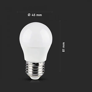Lâmpada Smart 5W G45 E27 compatível c/Alexa e Google home RGB+WW+CW V-TAC