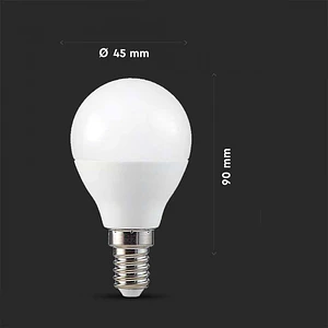 Lâmpada Smart 4.8W P45 E14 compatível c/Alexa e Google home RGB+WW+CW V-TAC