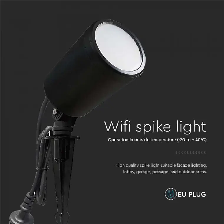 Projetor estaca Smart 7W compatível c/Alexa e Google home 3IN1+RGB V-TAC 4