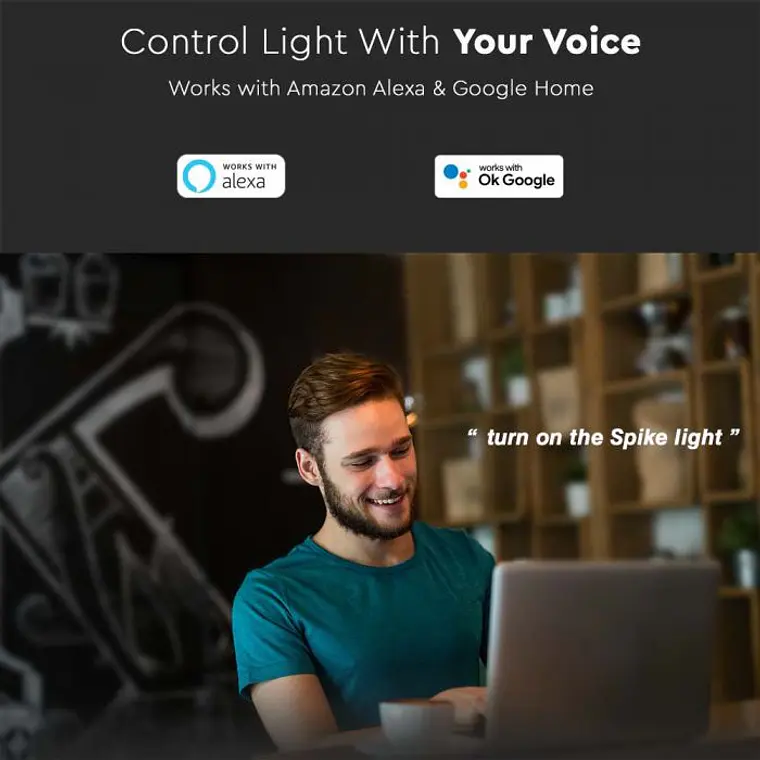 Projetor estaca Smart 7W compatível c/Alexa e Google home 3IN1+RGB (pack 3) V-TAC 5