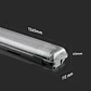 Armadura estanque 2x LED 18W 1200mm IP65 V-TAC - Thumbnail 7