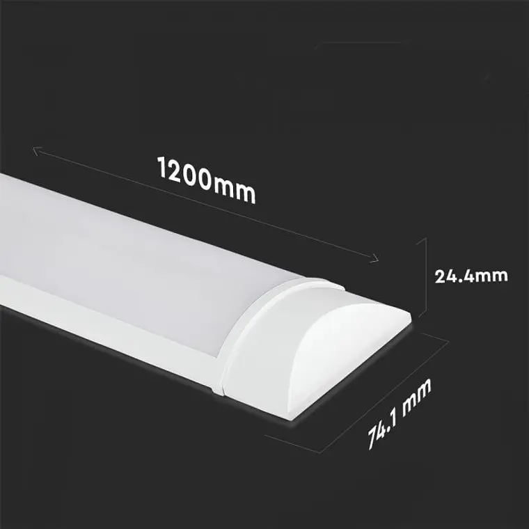 Armadura prismática LED 8-40 40W 1200mm Samsung chip 6400K (120LM/W) V-TAC 7