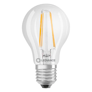 Lâmpada LED Classic A60 filament P 6.5W 827 E27 Clear Ledvance