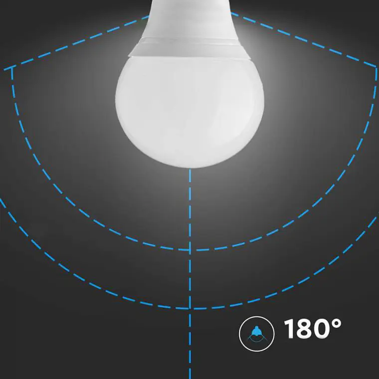 Lâmpada LED Plastic 4.5W P45 6500K E14 V-TAC 4