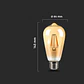 Lâmpada LED ST64 4W 2200K E27 âmbar V-TAC - Thumbnail 2