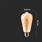 Lâmpada LED ST64 6W 2200K E27 âmbar V-TAC - Thumbnail 2