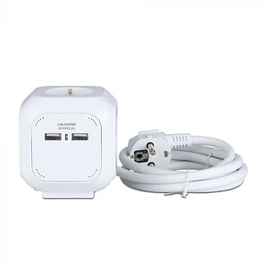 Extensão com 4 vias USB 1154-2 (3G1.5mm² x 1.4m) V-TAC