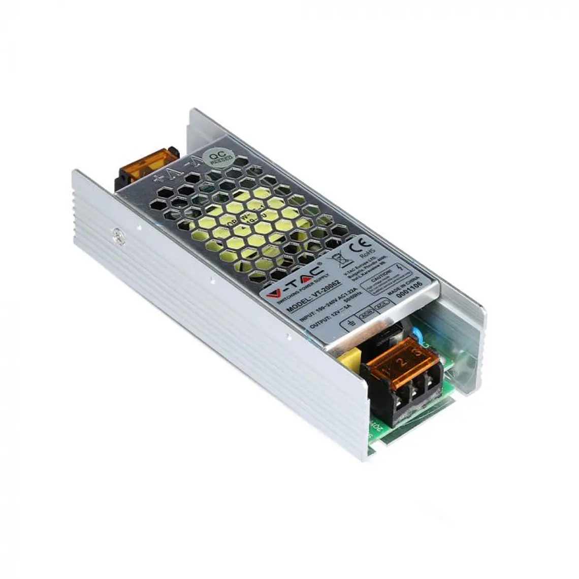 Driver LED SLIM 60W 12V 5A IP20 V-TAC 1