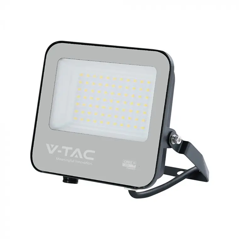 Projetor 50W 6500K 135LM/W IP65 chip CREE Corpo Preto/Vidro Cinzento V-TAC 1