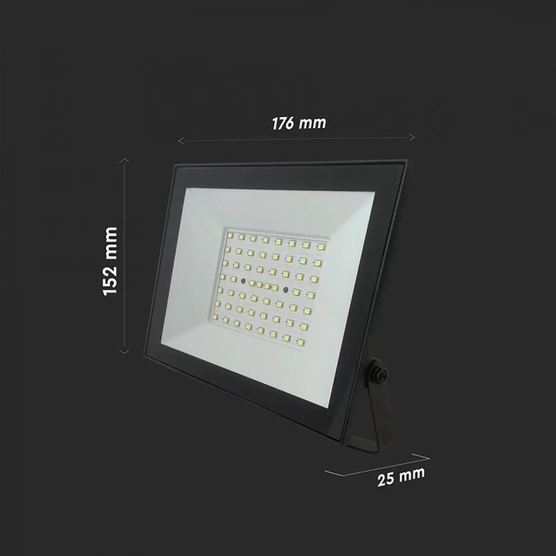 Projetor LED 50W 6500K Corpo Preto V-TAC 2