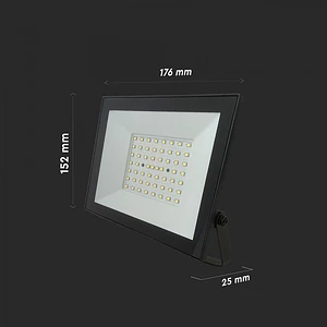 Projetor LED 50W 6500K Corpo Preto V-TAC