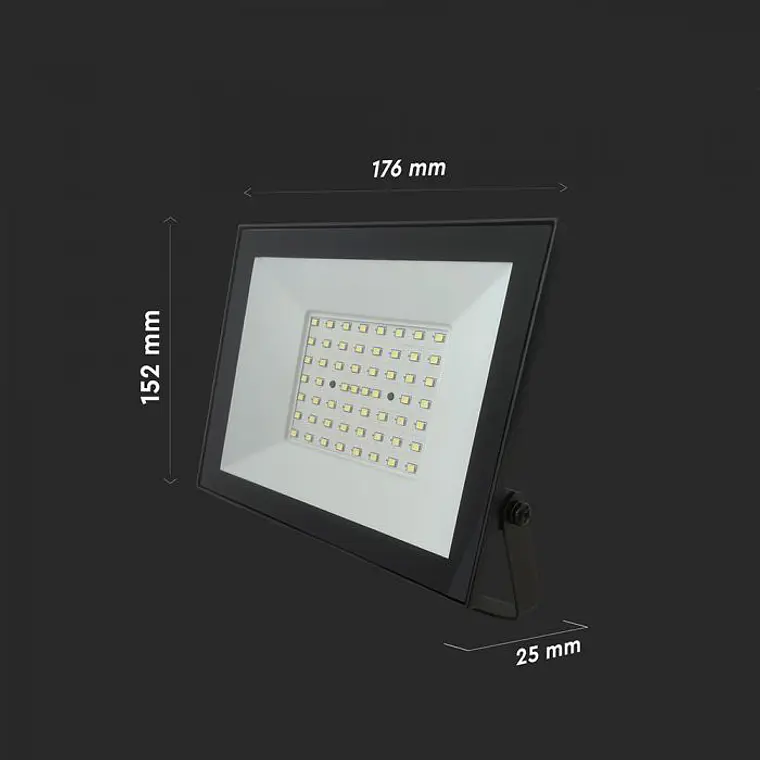 Projetor LED 50W 6500K Corpo Preto V-TAC 2